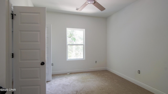 1549 Chandlee Ave Unit A, Panama City, FL 32405 - unfurnished room with carpet and ceiling fan