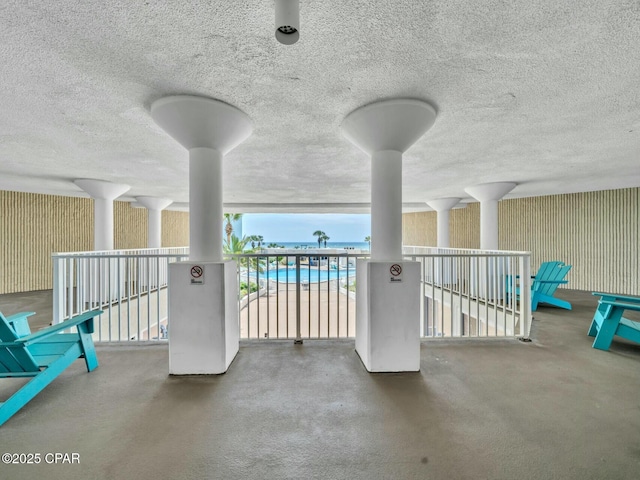 view of patio / terrace with a balcony