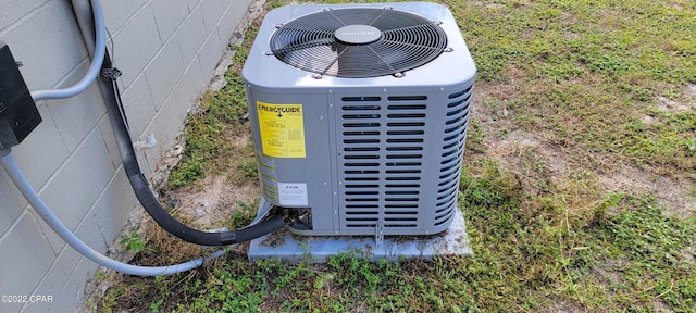 details with central AC unit