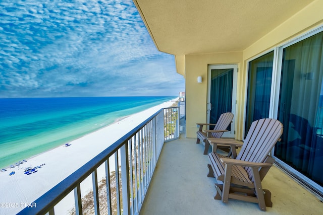9450 S Thomas Dr Unit 1609C, Panama City Beach, FL 32408 - balcony with view of water and beach