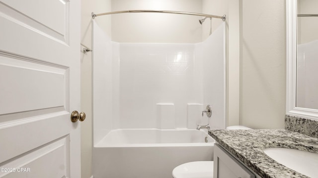 4744 Rosemary St, Panama City, FL 32404 - full bathroom featuring toilet, shower / bathtub combination, and vanity