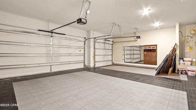 4744 Rosemary St, Panama City, FL 32404 - garage with water heater and a garage door opener