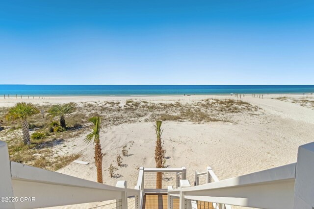water view with a beach view
