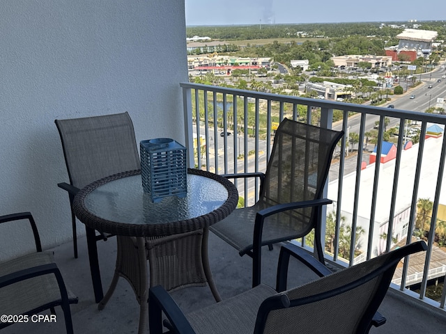view of balcony