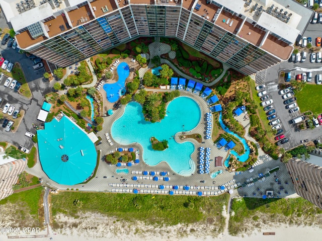 11619 Front Bch Unit 610, Panama City Beach, FL 32407 - bird's eye view of a pool