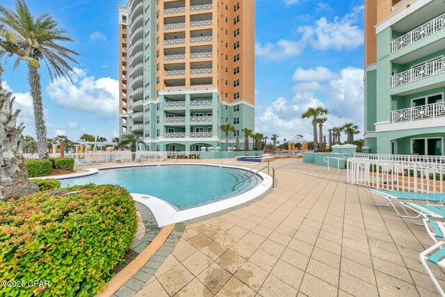 7505 Thomas Dr Unit 512B, Panama City, FL 32408 - community pool with a patio area