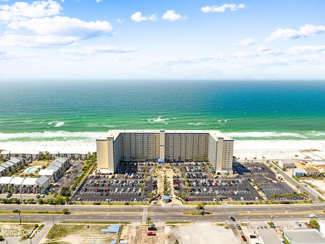 5801 Thomas Dr Unit 415, Panama City, FL 32408 - aerial view with a beach view and a water view
