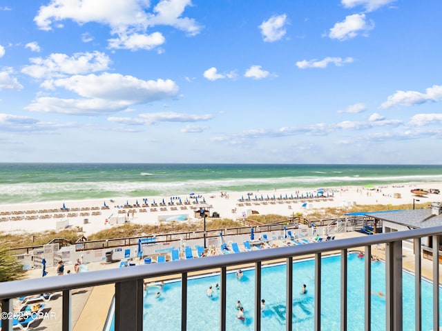 5801 Thomas Dr Unit 415, Panama City, FL 32408 - water view with a beach view