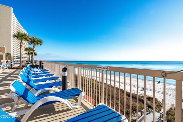 14825 Front Beach Rd Unit 2209, Panama City Beach, FL 32413 - balcony with view of water and beach
