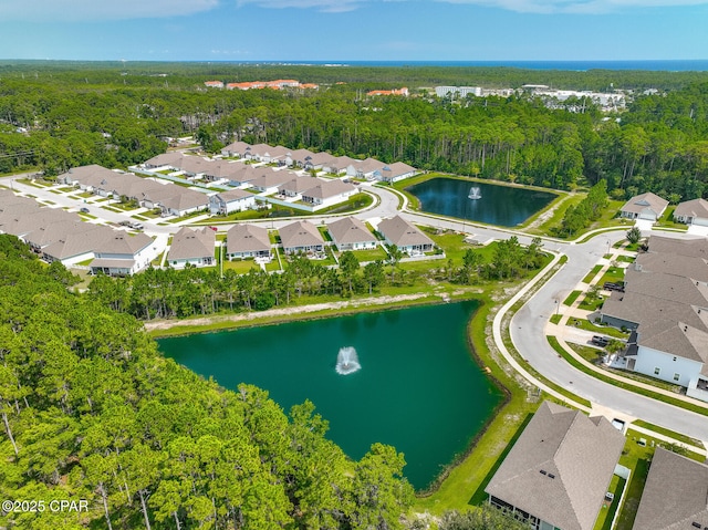 133 Stonegate Dr, Santa Rosa Beach, FL 32459 - birds eye view of property with a view of trees, a water view, and a residential view
