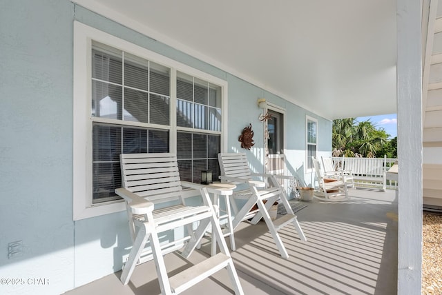 view of patio with covered porch