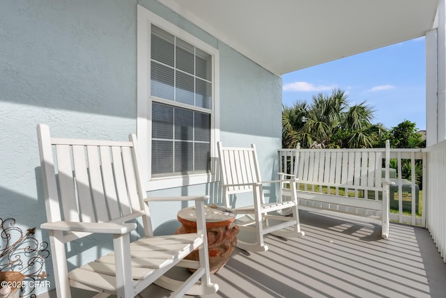 balcony with a porch