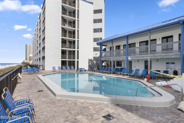 17155 Front Beach Rd Unit E602, Panama City Beach, FL 32413 - community pool with a patio area