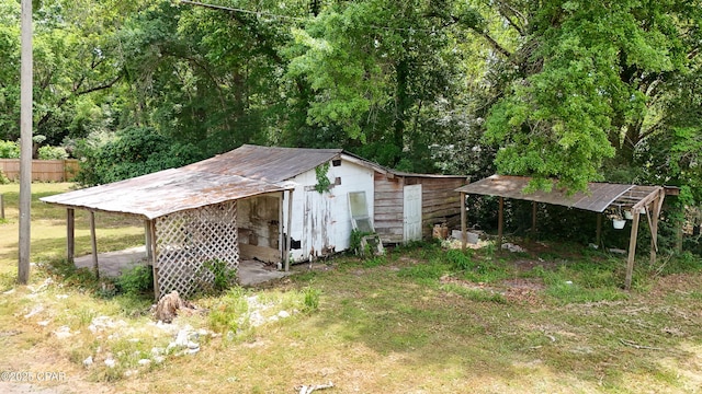 view of outbuilding with an outdoor structure