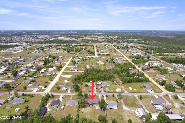 drone / aerial view featuring a residential view