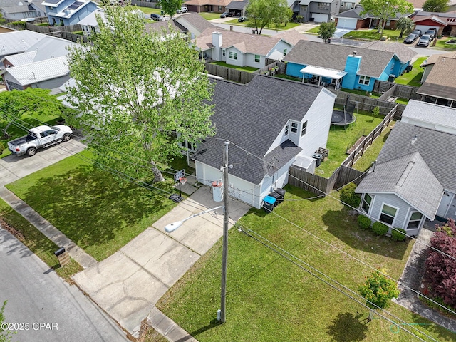 birds eye view of property featuring a residential view