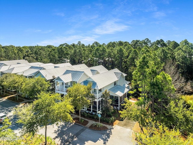 44 E Royal Fern Way, Santa Rosa Beach, FL 32459 - view of subject property with a heavily wooded area