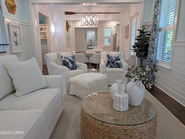 44 E Royal Fern Way, Santa Rosa Beach, FL 32459 - living area with wood finished floors