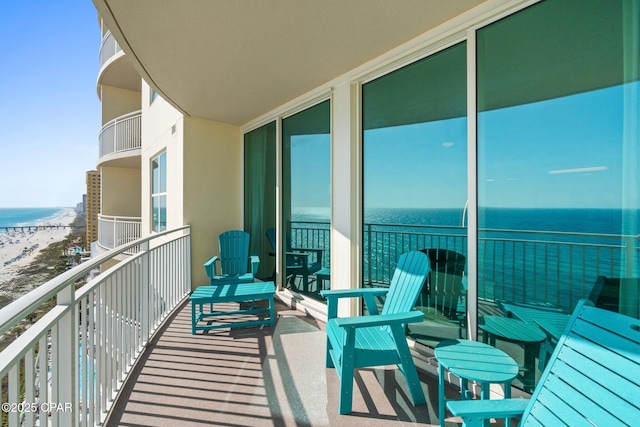 15625 Front Beach Rd Unit 1405, Panama City Beach, FL 32413 - balcony with a beach view and a water view