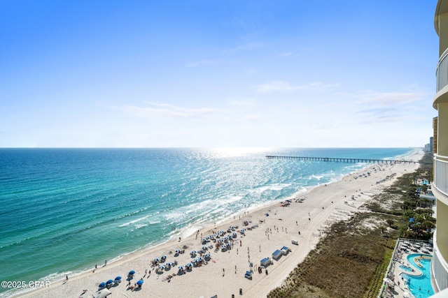 15625 Front Beach Rd Unit 1405, Panama City Beach, FL 32413 - view of water feature featuring a view of the beach