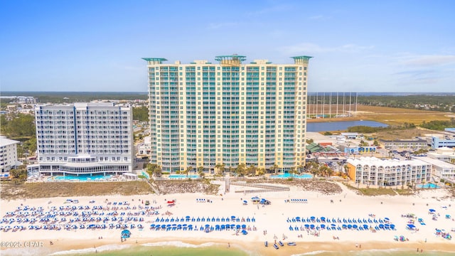 15625 Front Beach Rd Unit 1405, Panama City Beach, FL 32413 - aerial view with a beach view and a water view