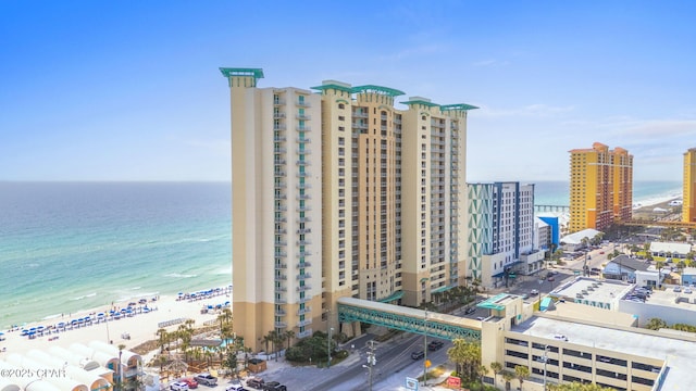 15625 Front Beach Rd Unit 1405, Panama City Beach, FL 32413 - aerial view with a beach view and a water view
