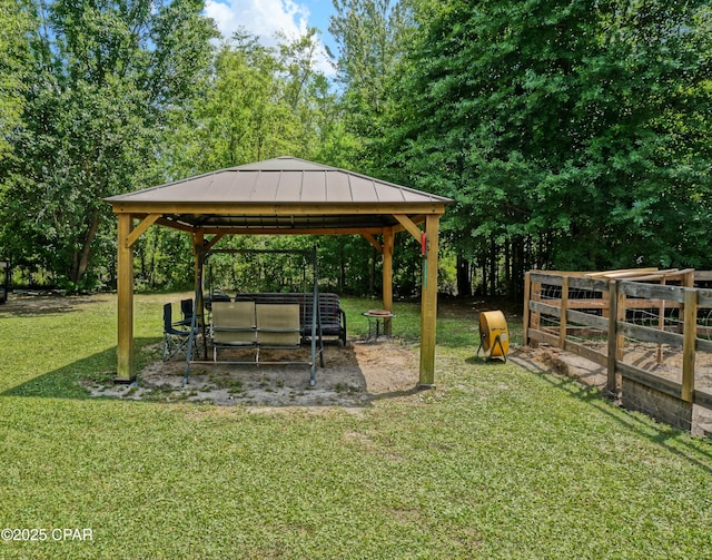 5585 Suncrest Rd, Marianna, FL 32448 - view of yard with a gazebo