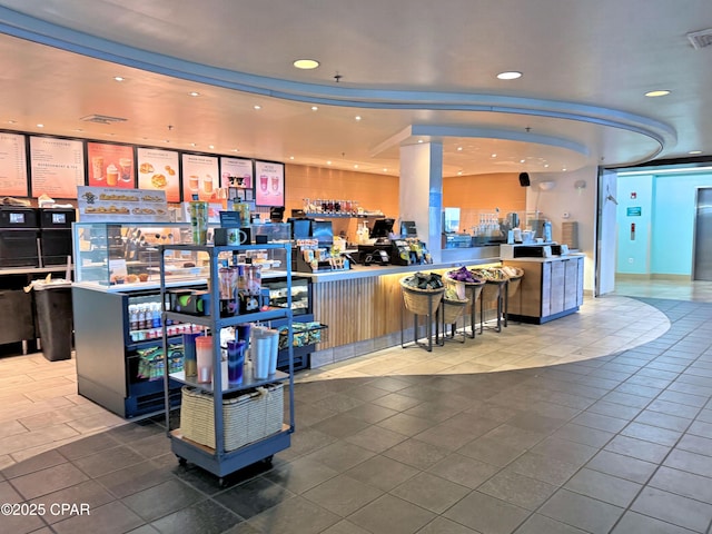 reception featuring visible vents