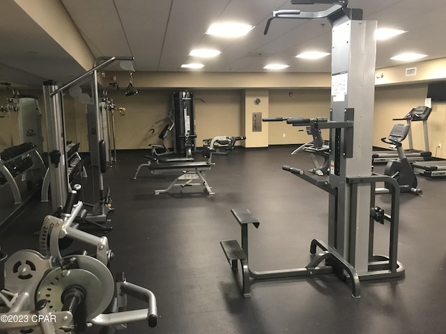 view of workout area