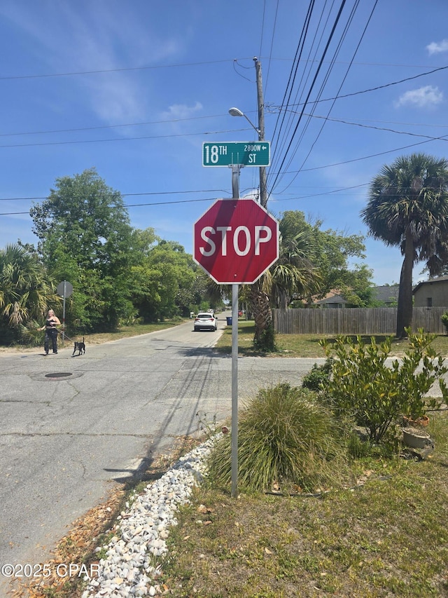 2707 W 18th St, Panama City, FL 32405 - view of street with traffic signs