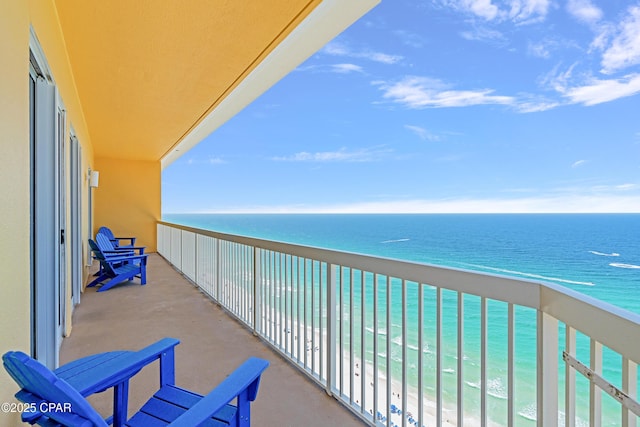 15817 Front Beach Rd Unit I-2309, Panama City Beach, FL 32413 - balcony featuring view of water and beach