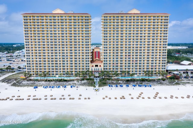 15817 Front Beach Rd Unit I-2309, Panama City Beach, FL 32413 - view of property featuring view of water and beach