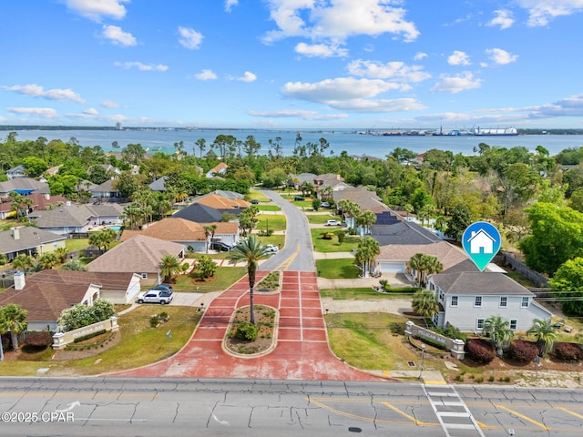 2501 Pelican Bay Dr, Panama City, FL 32408 - aerial perspective of suburban area with a nearby body of water