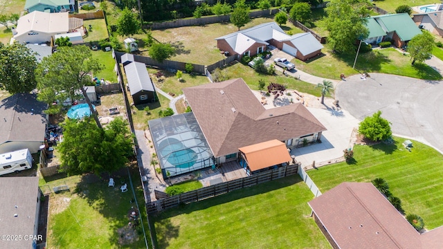 birds eye view of property featuring a residential view