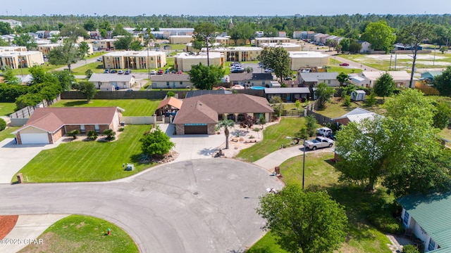 drone / aerial view featuring a residential view
