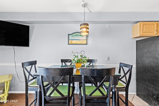 dining area with baseboards