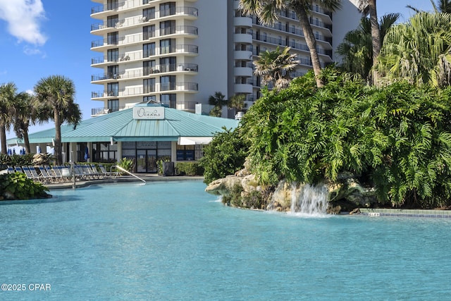 view of water feature