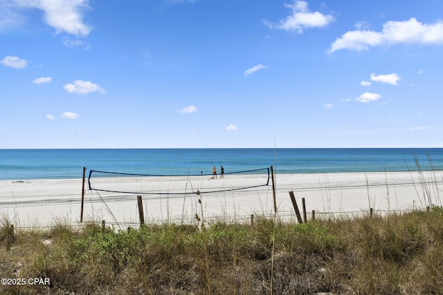 water view with a view of the beach