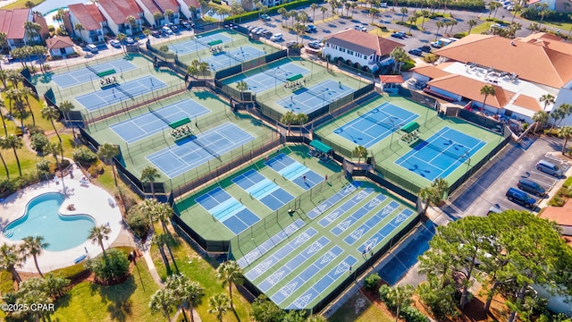 birds eye view of property
