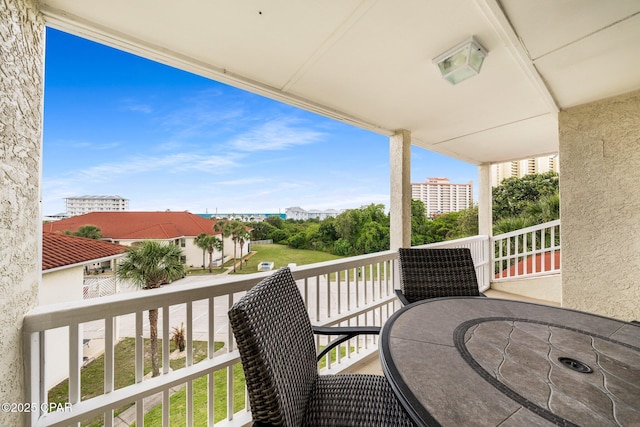 view of balcony