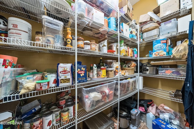 view of storage area