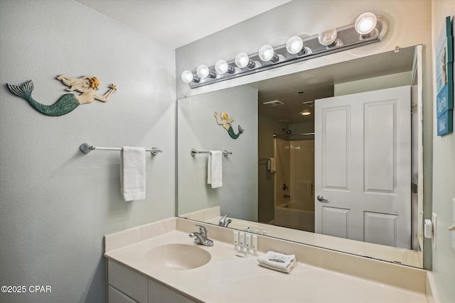 9900 S Thomas Dr Unit 1418, Panama City Beach, FL 32408 - full bath with vanity and tub / shower combination