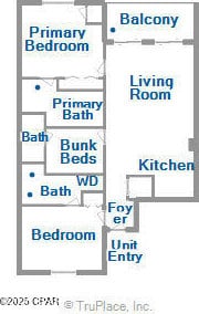 9900 S Thomas Dr Unit 1418, Panama City Beach, FL 32408 - view of layout