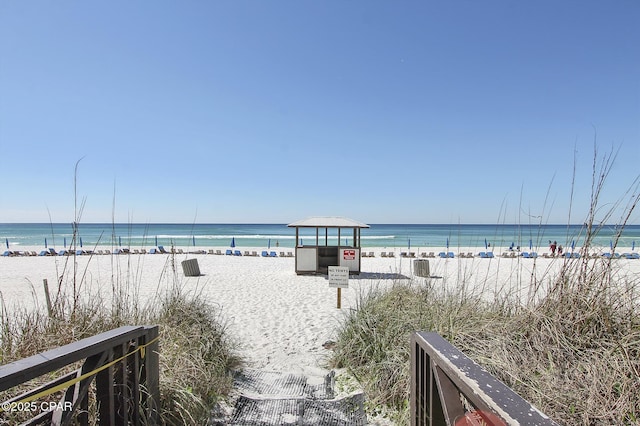 9900 S Thomas Dr Unit 1418, Panama City Beach, FL 32408 - water view featuring a beach view