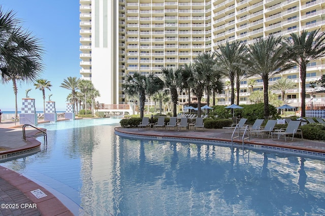 9900 S Thomas Dr Unit 1418, Panama City Beach, FL 32408 - view of community pool