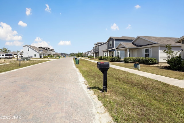 view of street with a residential view