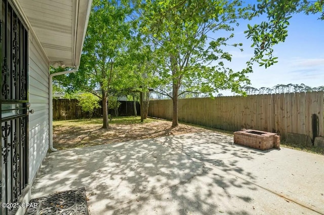 view of patio / terrace with a fenced backyard