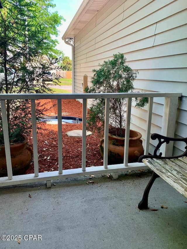 view of balcony
