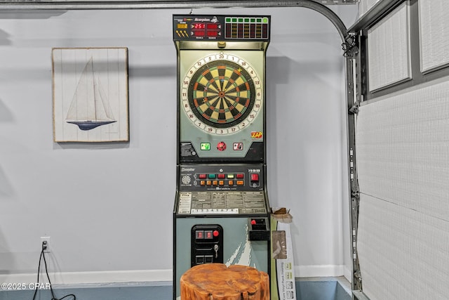 utilities with stacked washing maching and dryer
