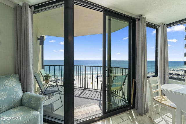 9850 S Thomas Dr Unit 810E, Panama City, FL 32408 - balcony with view of water and beach